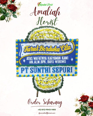 Papan Bunga Duka di Lumajang