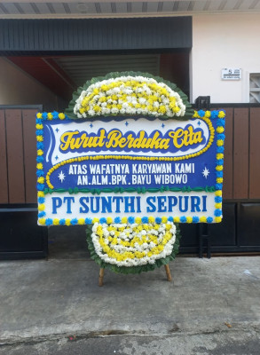 Papan Bunga Duka di Lumajang