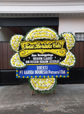 Papan Bunga Duka di Lumajang