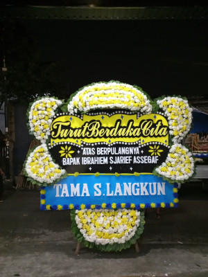 Papan Bunga Duka di Lumajang